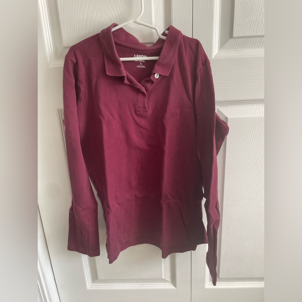 Lands’ End girls polo shirt